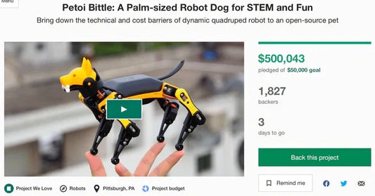 half-million milestone for Petoi robot dog Bittle