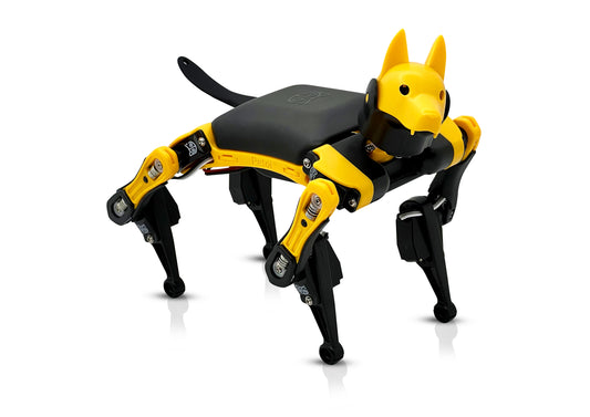 Black & yellow Bittle X robot dog stands up
