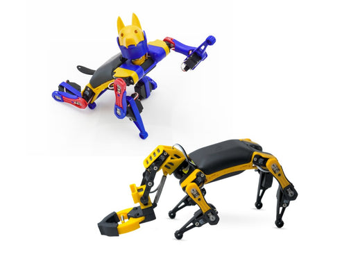 bittle x robo dog, bittle x+arm robotic arm kit side by side banner - without text - 4x3