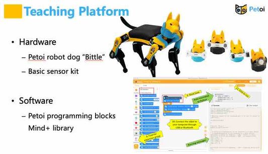 4-Session Robotics Curriculum using Block-based Coding with Bittle/Bittle X Robot Dog - Petoi