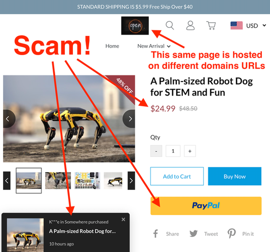 Petoi robot dog Bittle Kickstarter campaign - surveys, production status, and fighting scammers