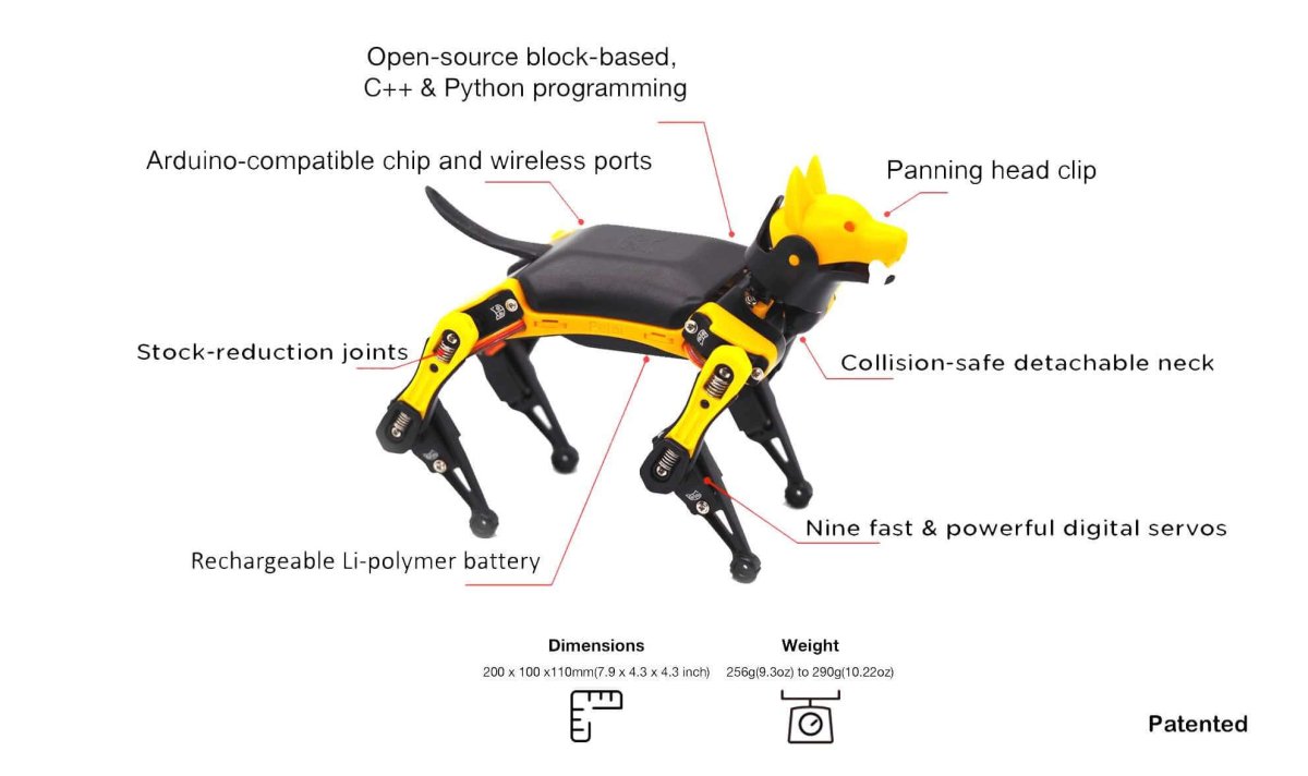 Bittle Raspberry Pi Petoi Bittle Programmable & Raspberry PI Robot Dog - Open Source ...