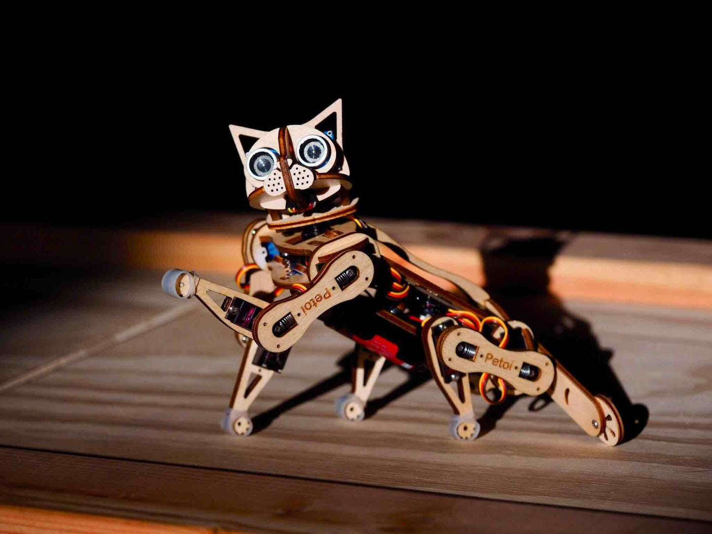 Petoi Nybble robot cat  raised a claw
